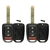 2 New Just the Case Keyless Entry Remote Key Fob Shell for Honda (MLBHLIK6-1T)
