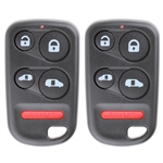 2 New Keyless Entry Remote Key Fob for 2001-2004 Honda Odyssey (OUCG8D-440H-A)
