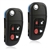 2 New Keyless Entry Remote Key Fob for 2001-2008 Jaguar S-Type X-Type XJ8 (NHVWB1U241)