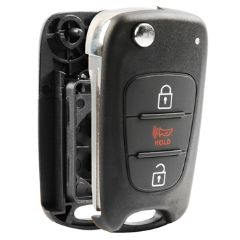 Remote Flip Key 3btn Fob Shell Case Replacement for Hyundai Kia (NYOSEKSAM11ATX, TQ8-RKE-3F02)