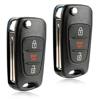 2 Flip Key for 2011-2013 Kia Soul Sportage Keyless Entry Remote (NYOSEKSAM11ATX)