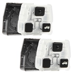 2x Remote Key Fob Shell Gut Case Replacement for 1998-1999 Lexus ES300 GX470 SC430 SC400 SC300 RX400h (HYQ1512V, HYQ12BBT)