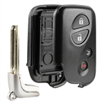Remote Key Fob Shell Case Replacement for 2006-2012 Lexus ES350 GS350 GS430 GS450h GS460 IS250 IS350 LS460 LS600h (HYQ14AAB, HYQ14ACX, HYQ14AEM)