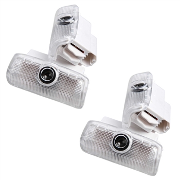 2x Set of 2 Car Door Lights LED No Fade Light Accessories for Infiniti Logo Series Q QX G FX M EX (Easy to Install Tool Included)