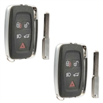 2 New Keyless Entry Remote Smart Key Fob for 2010-2015 Land Rover & Range Rover (LR024070, KOBJTF10A)