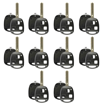 Lot of 10 New Key Case Shell Keyless Entry Remote Fob Blade Fix Repair Master for Lexus