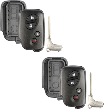 2 New Just the Case Keyless Entry Remote Smart Key Fob Shell for Lexus (HYQ14AAB, HYQ14ACX, HYQ14AEM)