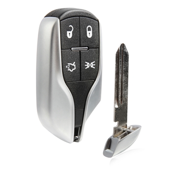 Key Fob Replacement Keyless Entry Remote for 2014-2020 Maserati Ghibli Quattroporte Levante 4-Button Smart Key (M3N-7393490)