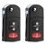 2 New Flip Keyless Entry Remote Key Fob for 2004-2007 Mazda MPV & 2006-2010 MX-5 Miata (OUCG8D-335A-A)