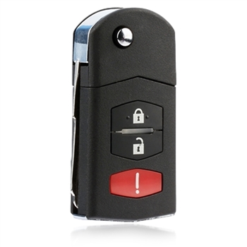 New Keyless Entry Remote Flip Key Fob for 2005-2008 Mazda 6 (KPU41788)