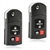 2 New Keyless Entry Remote Flip Key Fob for 2005-2008 Mazda 6 RX-8 (KPU41788)