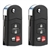 2 New Keyless Entry Remote Flip Key Fob for Mazda MX-5 Miata 3 6 (SKE12501, BGBX1T478)