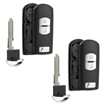 2x Remote Key Fob Shell Case Replacement for 2013-2020 Mazda 3 Hatchback CX3 CX5 CX9 (WAZSKE13D01, WAZX1T768SKE11A03)