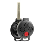 Remote Key Fob Shell Case Replacement for 2005-2016 Mercedes Smart Fortwo (KR55WK45144)
