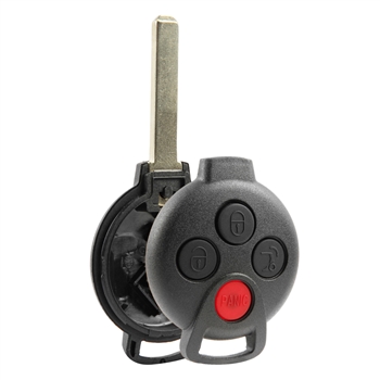 Remote Key Fob Shell Case Replacement for 2005-2016 Mercedes Smart Fortwo (KR55WK45144)
