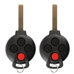 2 New Keyless Entry Remote Key Fob for 2005-2016 Smart Fortwo (KR55WK45144)