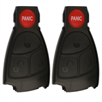 2 New Keyless entry Remote Key Fob Shell Button Pad for Mercedes (IYZ3312)