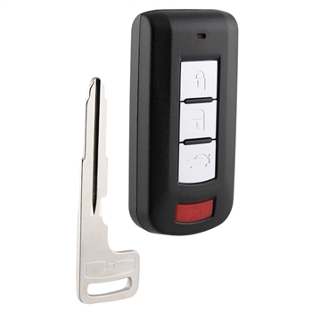 Remote Key Fob 4-Button Replacement for 2016-2022 Mitsubishi Mirage (OUCGHR-M013, 8637C291)