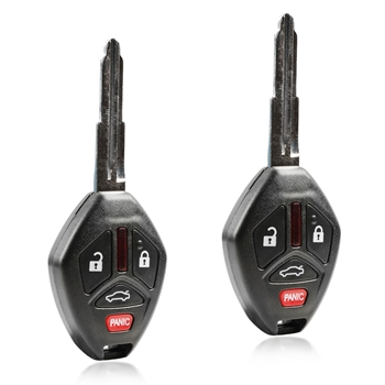 2 New Key Keyless Entry Remote Fob for 2007-2012 Mitsubishi Galant Eclipse (OUCG8D620MA) Notch