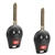 2x Key Fob Remote 3-Button Replacement for 2003-2019 Infiniti Nissan (CWTWB1U751)