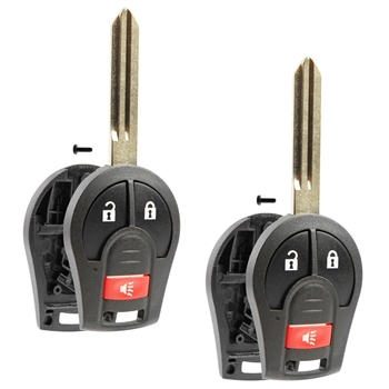 2x Remote Key Fob Shell Case Replacement for 2002-2016 Nissan Altima Armada Cube Quest Infiniti FX35 FX45 G35 (CWTWB1U751)