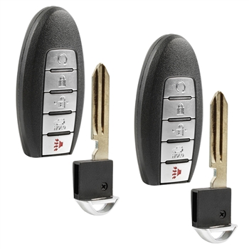 2x Remote Smart 5btn Key Fob For Nissan (KR5TXN7)