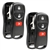 2 New Just the Case Keyless Entry Remote Key Fob Shell for Nissan Infiniti (KBRASTU15) 3BTN