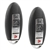 2 New Keyless Entry Remote Smart Key Fob for 2013-2015 Nissan Sentra & 2013-2016 Versa (CWTWB1U815)