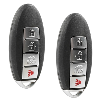 2 New Keyless Entry Remote Smart Key Fob for 2013-2015 Nissan Sentra & 2013-2016 Versa (CWTWB1U815)