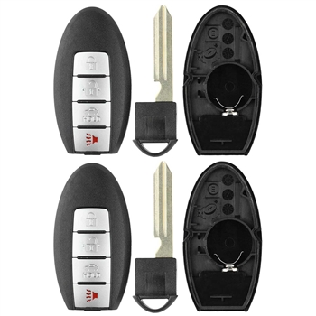 2 New Just the Case Keyless Entry Remote Key Fob Shell for Nissan Infiniti (KR55WK49622, KR55WK48903)