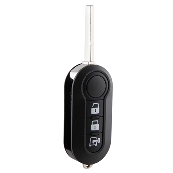 Key Fob Remote Lock Flip Shell Case Replacement for 2012-2020 Fiat 500 Dodge Promaster (RX2TRF198, LTQF12AM433TX, 2ADFTTRF198)