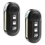 2x Key Fob Remote Flip 3-Button Replacement for 2015-2019 Dodge Ram Promaster (RX2TRF198, 68224015AA)