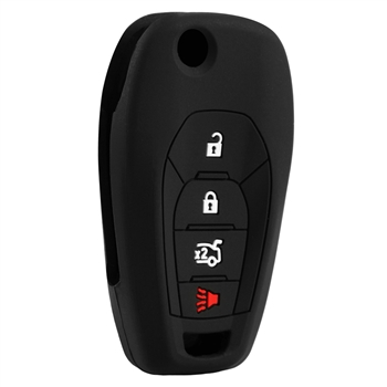 Key Fob Remote Silicone Case Cover Protector for 2016-2019 Chevrolet Trax Spark Sonic Cruze (LXP-T003, 13588756)