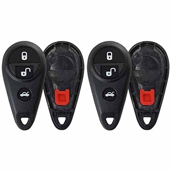 2 New Keyless Entry Remote Shell Case and Button Pad for Subaru (NHVWB1U711) 3BTN