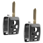 2x Remote Key Fob Shell Case Replacement for 2006-2008 Subaru Tribeca Legacy (CWTWBU745)