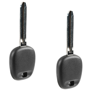 2x Remote Fob Car Transponder Key for Toyota (TOY44H-PT, H Chip)