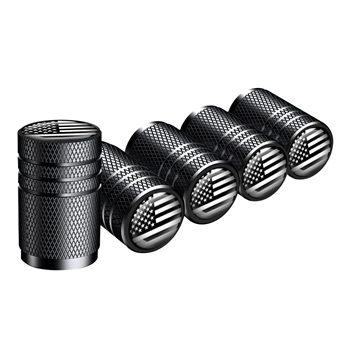 5 Pack Tire Valve Stem Cap Universal Accessories Car Motorcycle Bike Bicycle Wheel Air Seal Cover - American Flag Design