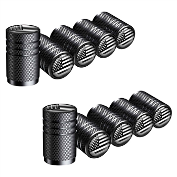 2x 5 Pack Tire Valve Stem Cap Universal Accessories Car Motorcycle Bike Bicycle Wheel Air Seal Cover - American Flag Design