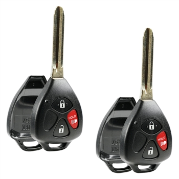 2 New Just the Case Keyless Entry Remote Key Fob Shell for Toyota Scion (HYQ12BBY, GQ4-29T, MOZB41TG)