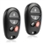 2 New Keyless Entry Remote Key Fob for 2004-2005 Toyota Avalon & Solara (GQ43VT20T)