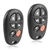 2 New Keyless Entry Remote Key Fob for 2004-2013 Toyota Sienna (GQ43VT20T) 6BTN