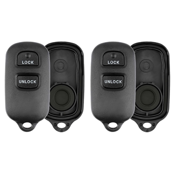 2 New Just the Case Keyless Entry Remote Key Fob Shell for Toyota (GQ43VT14T 2BTN)