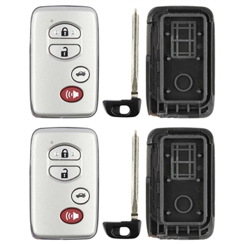 2 New Just the Case Keyless Entry Remote Key Fob Shell for Toyota (HYQ14AAB Smart)