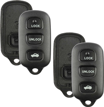 2 New Just the Case Keyless Entry Remote Key Fob Shell for Toyota Lexus (HYQ12BAN, HYQ12BBX, HYQ1512Y)