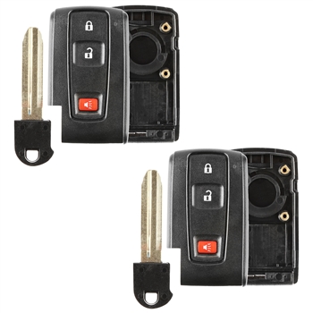 2 New Just the Case Keyless Entry Remote Key Fob Shell for 2004-2009 Toyota Prius (MOZB31EG, MOZB21TG)