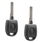2x Remote Fob Transponder Key Replacement for 2000-2006 Audi A4 S4 A6 S6 A8 S8 TT Volkswagen Beetle Cabrio Golf Jetta GTI Passat - 48 Chip (HU66T6)