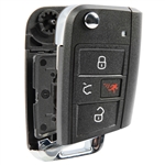 Remote Key Fob Shell Case Replacement for 2015-2019 Volkswagen GTI Golf Alltrack R SportWagen e-Golf (NBGFS12P01)