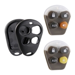 Remote Key Fob Shell Case Aftermarket 4-Button Replacement for Viper (EZSDEI474V)