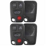 2 New Just the Case Keyless Entry Remote Key Fob Shell for Volvo (HYQ1512J)