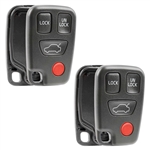 2x Remote Key Fob Shell Case Replacement for 1997-2005 Volvo 850 960 C70 S40 S60 S70 S80 S90 V40 V50 V70 V90 XC70 XC90 (HYQ1512J)